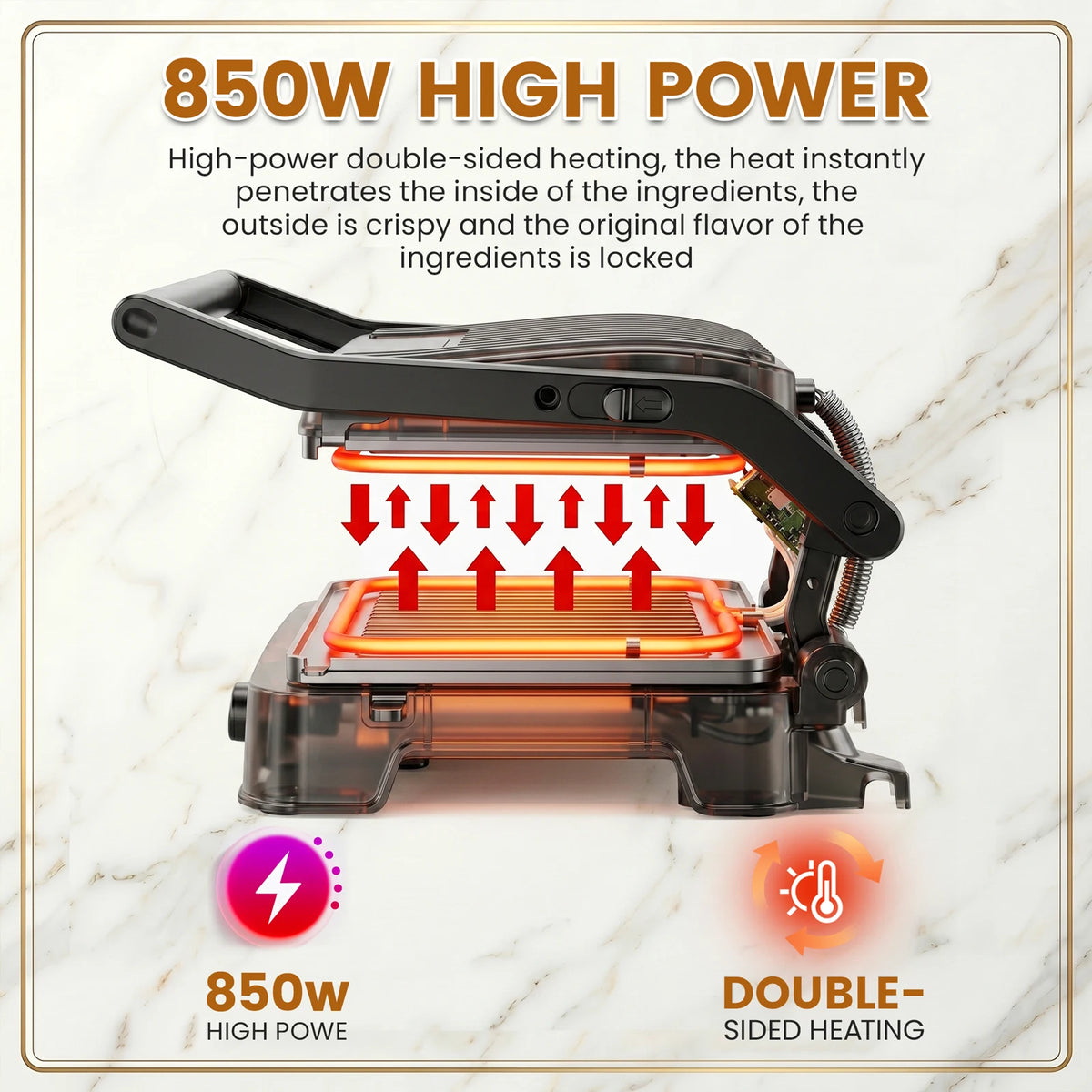 Griglia elettrica SUPERLEX SSG001UK da 850 W