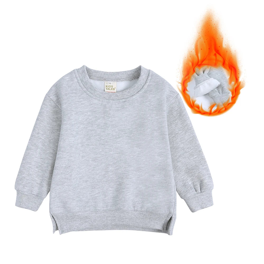 Customized Baby Kids Boy Girl Sweatshirt Add Your Logo Text Long Sleeve Cotton Fleece DIY Pullover Hoodie Tops Toddler Clothes