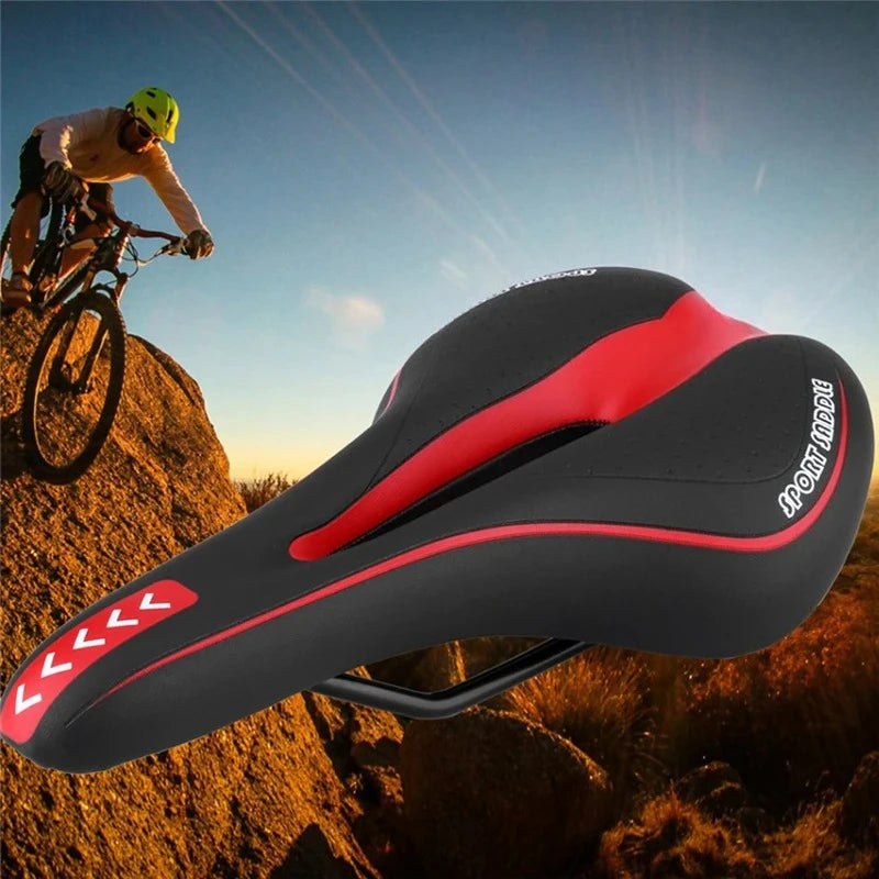 Cojín de sillín de bicicleta extra suave, sillín hueco para MTB, ciclismo de carretera y montaña, accesorios para bicicletas