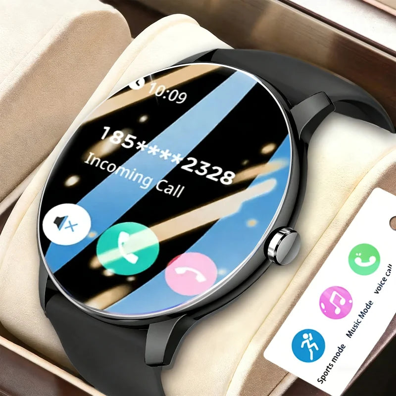2026 Smartwatch/Fitness-Armband mit Anruffunktion, mehreren Sportmodi, Musiksteuerung, Erinnerung an Bewegungsmangel, Hintergrundbildern, Wetteraktualisierungen, kompatibel mit Android & iPhone