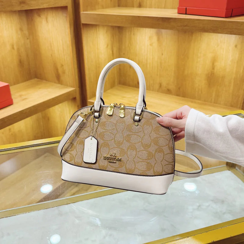 Luxury Designer Tote Bag 2026 New Shell Bag Paris High-End Printed Handbag PU Leather Crossbody Bag Purse For Commute