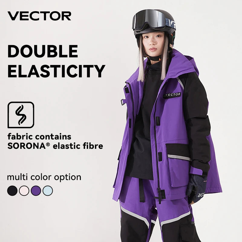Giacca sci VECTOR con cappuccio HXF70091