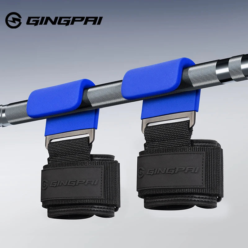Weightlifting Hook Grips with Wrist Wraps