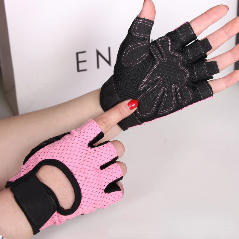 Half-Finger Weightlifting Gloves with Gel Grip
