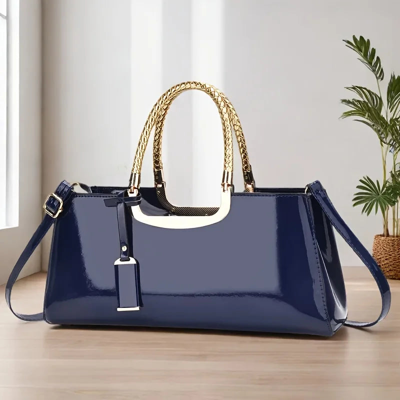 2026 NEW Women's Glossy PU Leather Shoulder Handbags Wedding Clutch Bridal Party Evening Bag Sac pour femme Женская сумка Bolsos