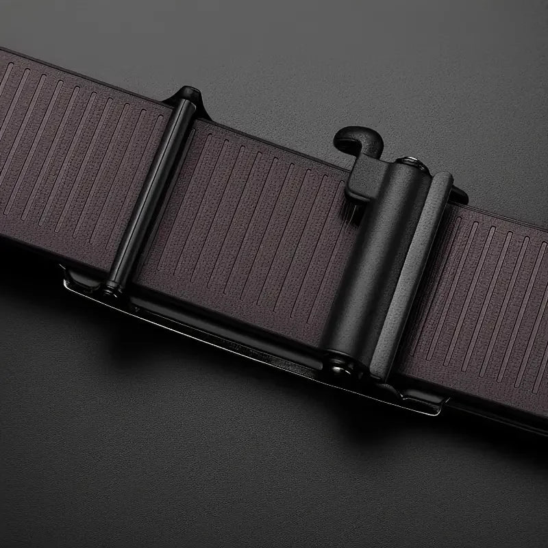 Famous Brand Belt for Men, Quality Genuine Leather Luxury Belt, Men's Belt with Metal Automatic Buckle