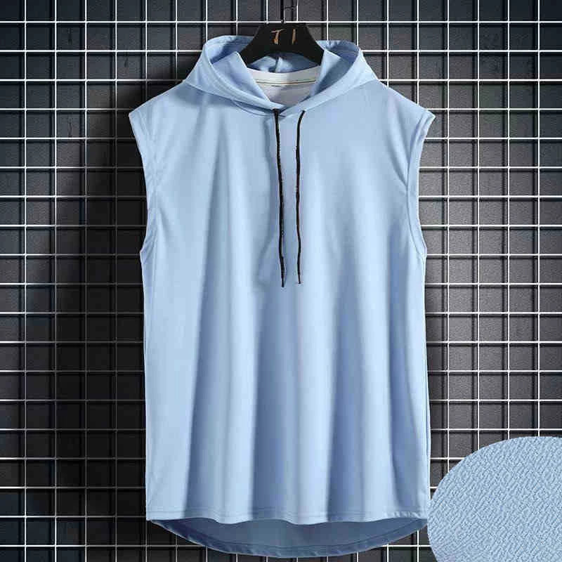Canotta sportiva unisex con cappuccio