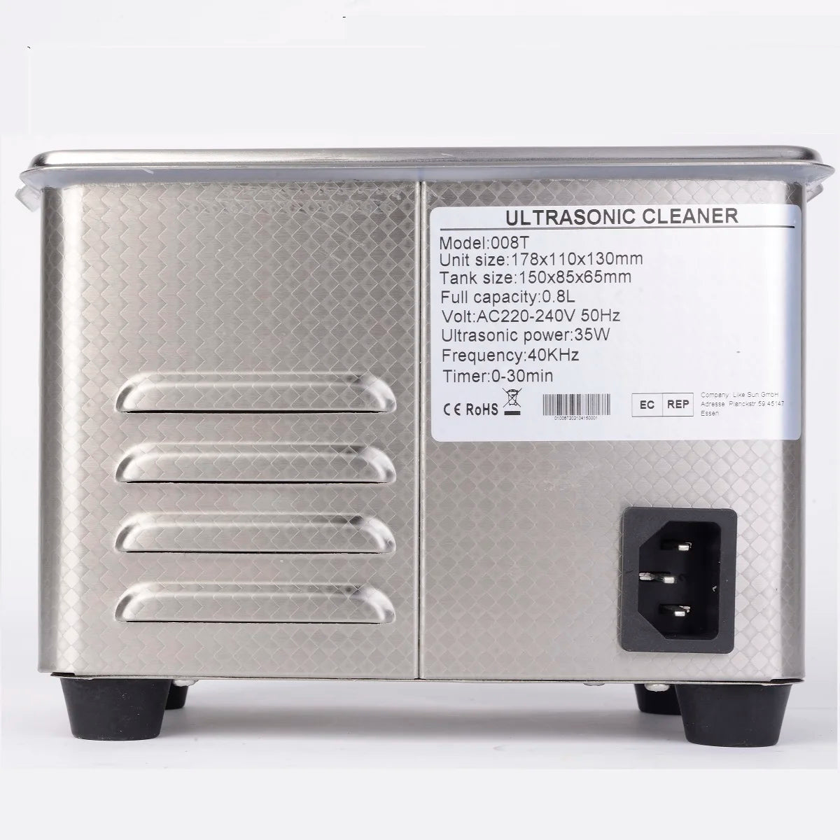 AIPOI Ultraschallreiniger 800 ml, 40 kHz, für Brillen, Sonnenbrillen, Schmuck, Uhren und Zahnprothesen, Haushaltsgerät