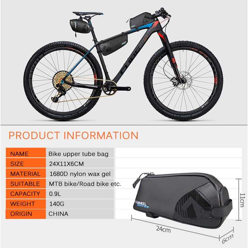 Wasserdichte Fahrradtasche mit viel Stauraum